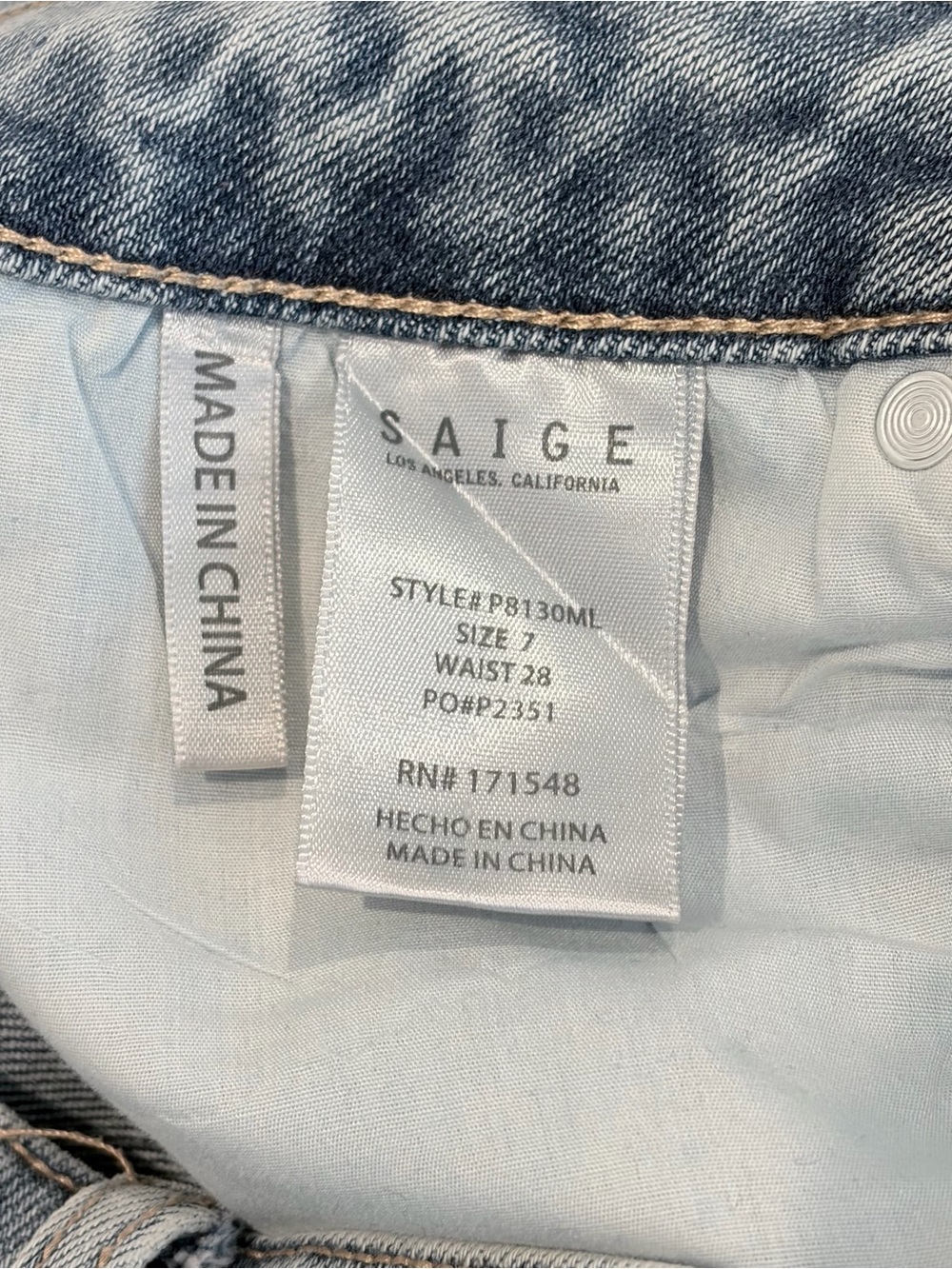 SAIGE Barrel Jeans 28 Light Wash Curvy Y2K Balloon Indie Sleaze Core Anthro - Picture 7 of 12